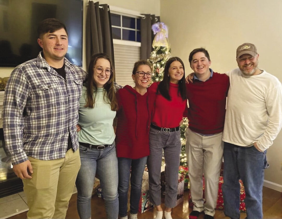 Colin Moore with his family