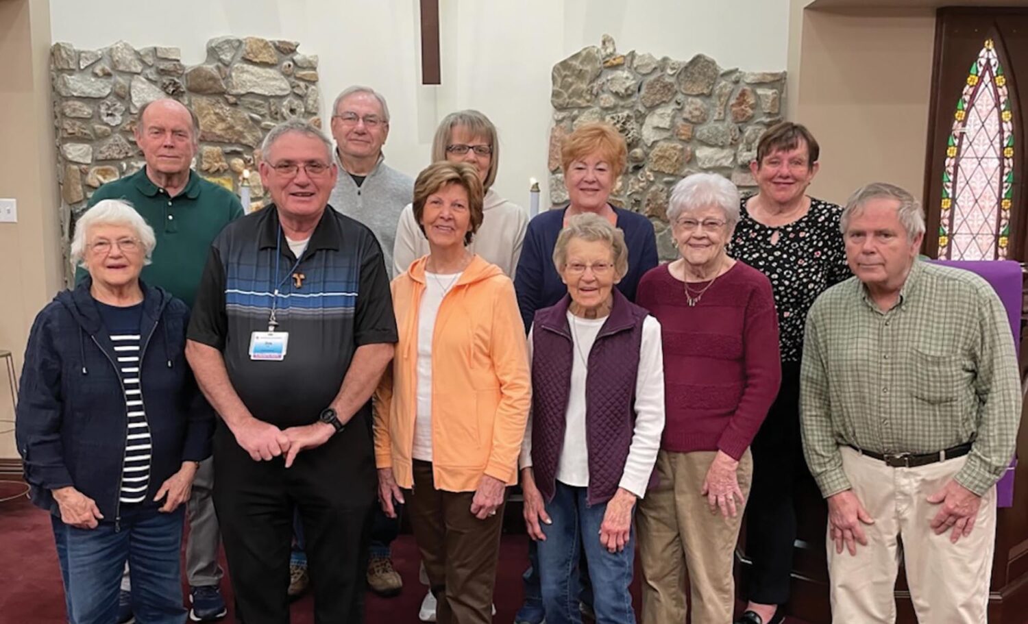 St. Francis Solanus parishioners gathered together in the parish center